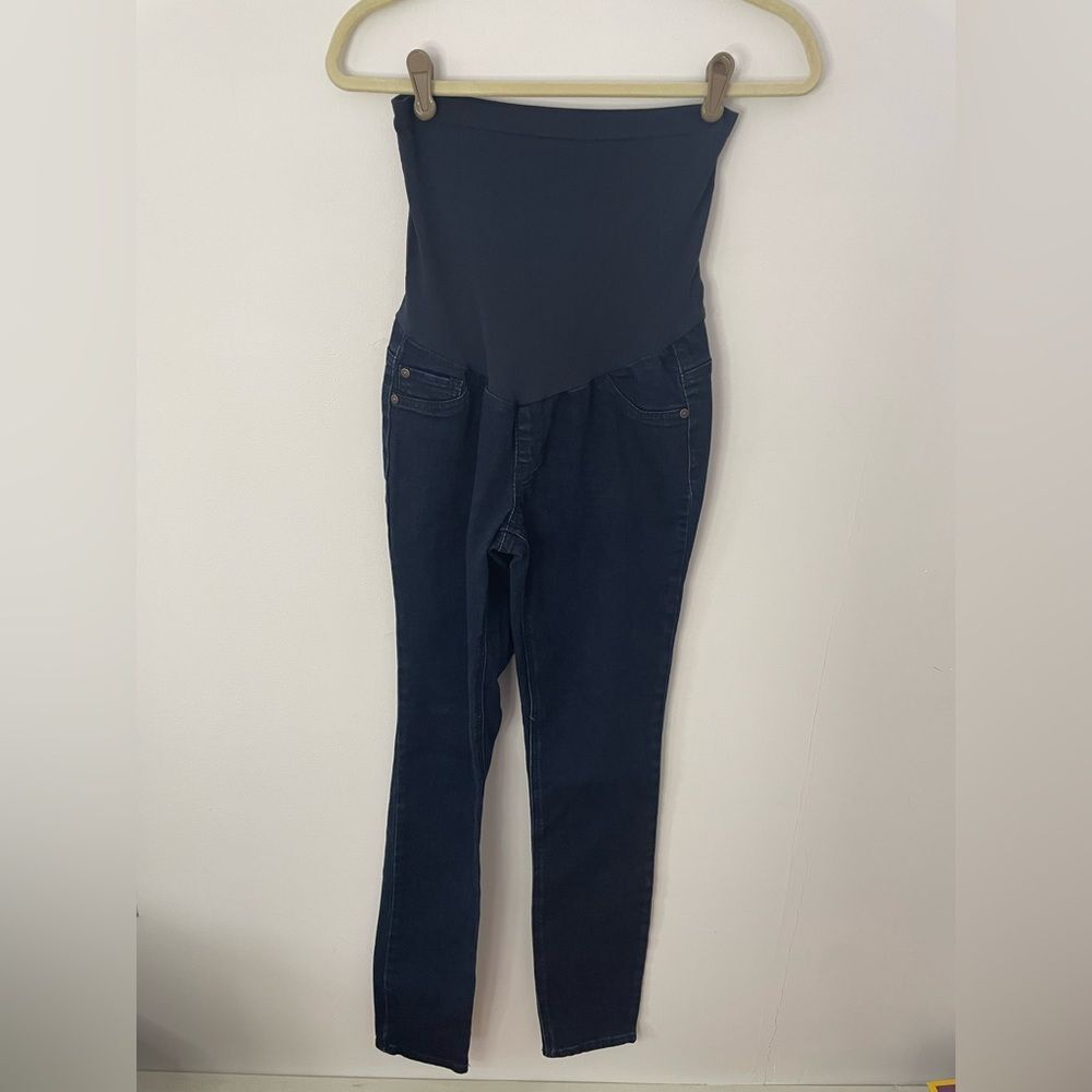 Indigo Blue Maternity Jeans size large skinny jeans